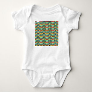 Boho Rainbows Baby Strampler