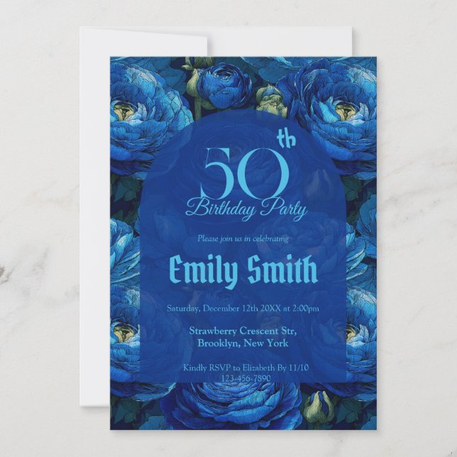 Boho Ranunculus Aesthetic 5Th Birthday Einladung (Vorderseite)