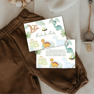 Boho Rawr Vulkan Dinosaur Bücher für Baby Shower Begleitkarte