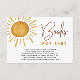 Boho Ray of Sunshine Books for Baby Begleitkarte