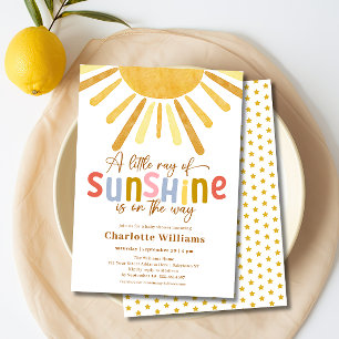 Boho Ray von Sunshine Baby Shower Einladung
