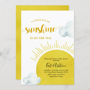 Boho Ray von Sunshine Baby Shower Einladung