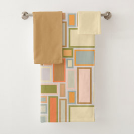 Boho Rectangle Badhandtuch Set