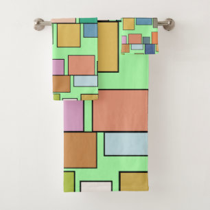 Boho Rectangle Badhandtuch Set