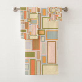 Boho Rectangle Badhandtuch Set