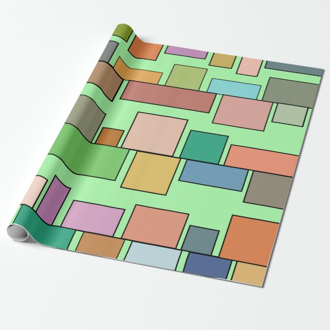 Boho Rectangle Geschenkpapier (Ungerollt)