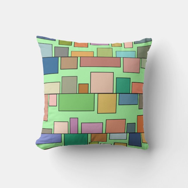 Boho Rectangle Kissen (Vorderseite)