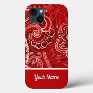 Boho Red Bandanna Case-Mate iPhone Case anpassen