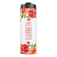 Boho Red Pink Orange Blume