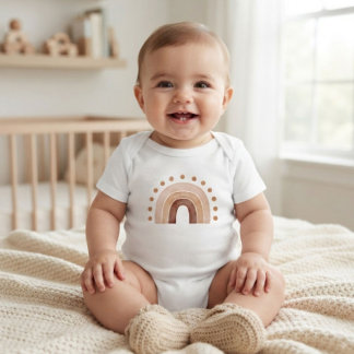 Boho-Regenbogen-Baby-Body Baby Strampler