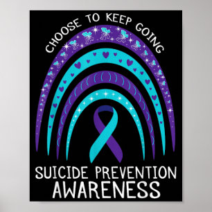 Boho Regenbogen-Bewusstsein Psychische Gesundheit Poster