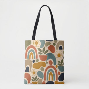 Boho-Regenbogen & Botanisches Nahtloses Muster