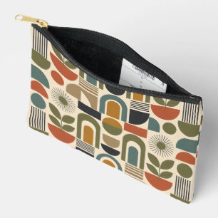 Boho-Regenbogen & Botanisches Nahtloses Muster Zubehörtasche