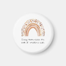 Boho-Regenbogen-Button-Pin