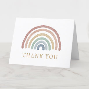 Boho-Regenbogen-Dankeskarten Dankeskarte
