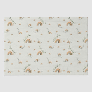 Boho Regenbogen Eukalyptus Kinderzimmer Babydusche Seidenpapier