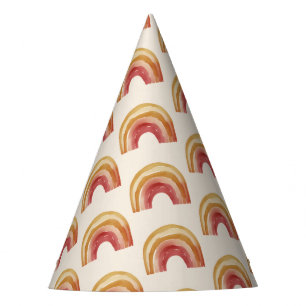 Boho-Regenbogen-Geburtstag Partyhütchen