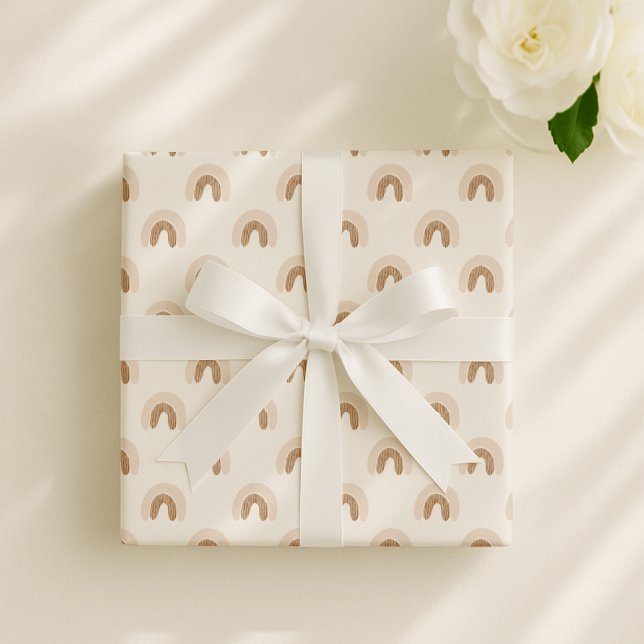 Boho Regenbogen, geschlechtsneutrales Kinderzimmer Geschenkpapier (Von Creator hochgeladen)
