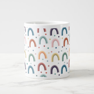 Boho-Regenbogen Jumbo-Tasse