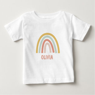 Boho-Regenbogen-Kinder Personalisiert Baby T-shirt