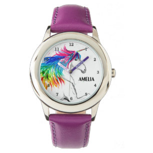Boho Regenbogen Magische Süße Mädchen Einhorn Kind Armbanduhr