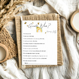 Boho Regenbogen mit Sonnenblumen Ratet, wer spiele