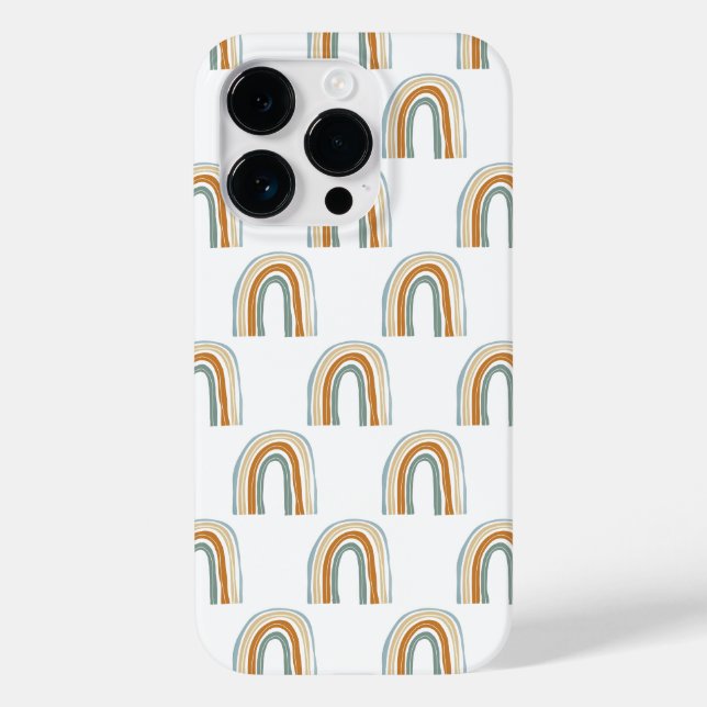 Boho-Regenbogen-Muster Iphone 14 Pro-Hülle Case-Mate iPhone Hülle (Rückseite)