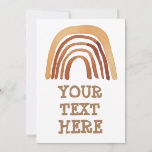 BOHO-REGENBOGEN-PARTYEINLADUNGEN INDIVIDUELL EINLADUNG