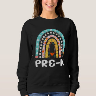 Boho-Regenbogen Pre-K-Schüler Lehrer Zurück zur Sc Sweatshirt