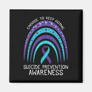 Boho Regenbogen Selbstmordbewusstsein Psychische G Magnet