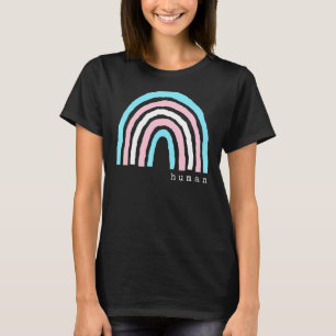 Boho-Regenbogen-Trans-Flagg Menschlicher Stolz Lbg T-Shirt