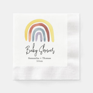 Boho Regenbogenbaby-Dusche Serviette