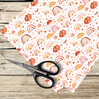 Boho-Regenbogenmuster Seidenpapier