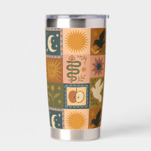 Boho Retro Celestial Sun Moon