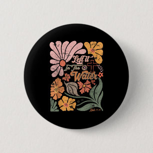 Boho Retro Christlich Es Im Wasser Gelassen Männer Button