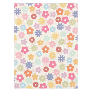 Boho Retro Daisy Blume im Sommer 70 Tischdecke