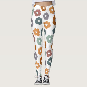 Boho-Retro-Erdige Blumen und botanischer Charme Leggings