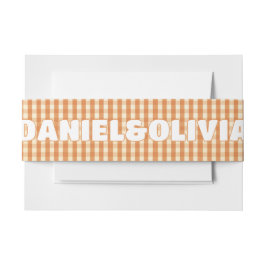 Boho Retro Groovy Colorful Wavy Wedding Einladungsbanderole