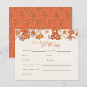 Boho Retro Groovy Floral Baby Vorhersagen