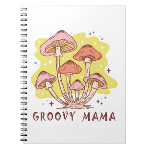 Boho Retro Groovy Mama Notizblock