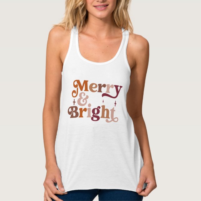Boho Retro Merry und Bright Tank Top (Vorderseite)