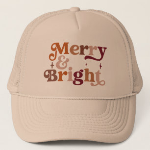 Boho Retro Merry und Bright Truckerkappe