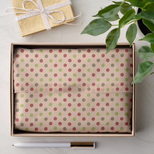 Boho Retro Modern Dot Tissue Paper Seidenpapier (Geschenk)