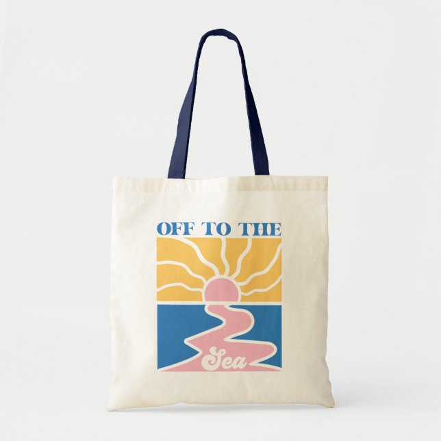 Boho Retro Sommerangebot Tragetasche (Vorne)