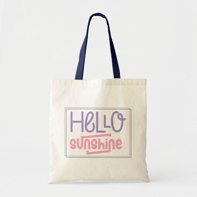 Boho Retro Sommerangebot Tragetasche (Vorne)