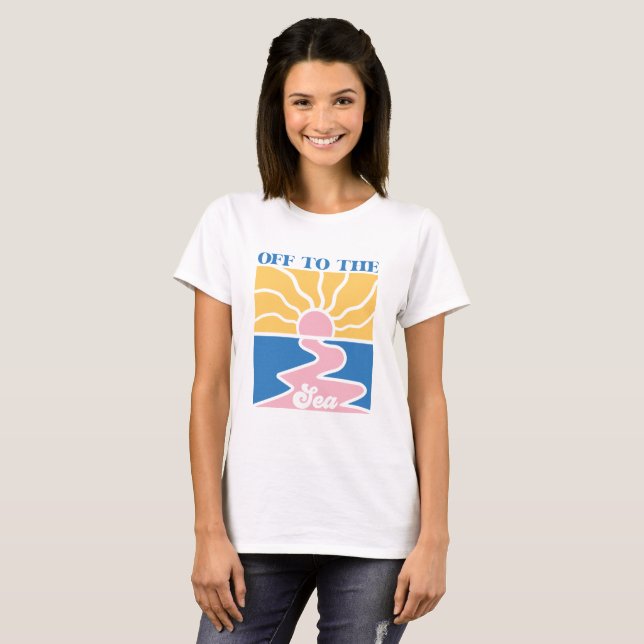 Boho Retro Summer T-Shirt (Vorne ganz)