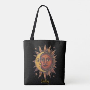Boho Retro Sun und Moon Unisex