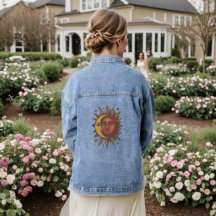Boho Retro Sun und Moon Unisex