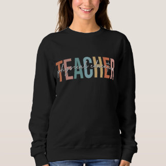 Boho Retro Vintage physische Bildung Lehrer zurück Sweatshirt