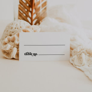 Boho Retro Wedding Platzkarte